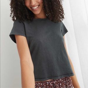 AERIE CROPPED SHORT SLEEVE T-SHIRT